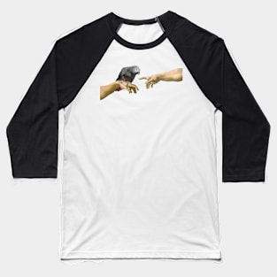 Michelangelo's Angry African Grey Parrot Baseball T-Shirt